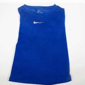 NIKE Boys Royal Blue Dri-Fit Tee